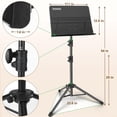 thumbnail image 4 of Soporte de música portátil plegable GrowDaily con bolsa de transporte, 4 of 7