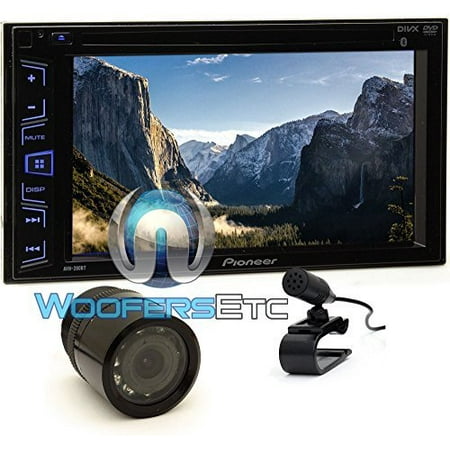 Car Stereo With Backup Camera pkg Pioneer AVH-280BT 2-DIN 6.2