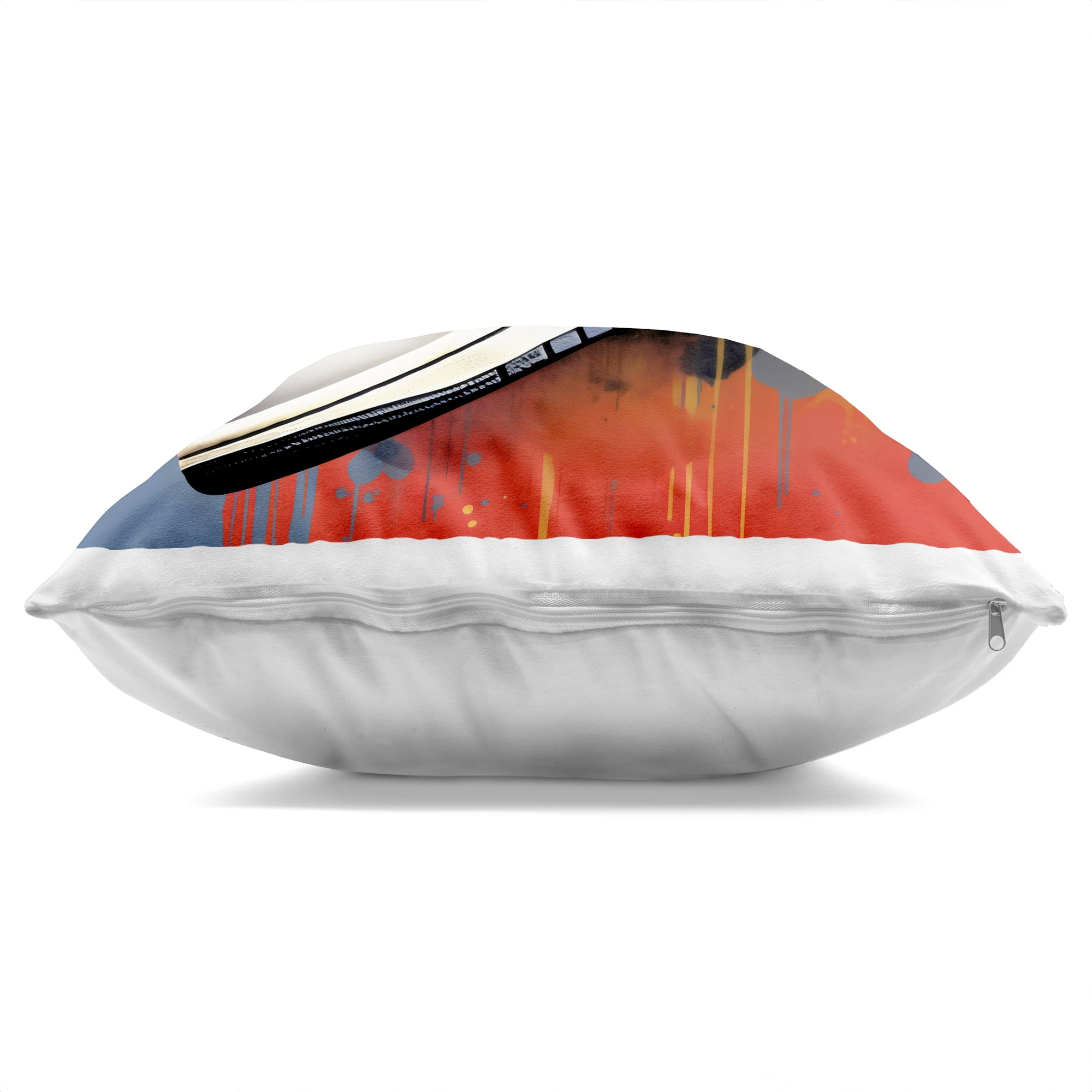 Stupell Industries Shoe With Colorblock Background Decorative Printed Throw Pillow, design by Creative Studio