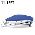 thumbnail image 2 of Blue 210D Waterproof Boat Cover - Heavy Duty Marine Sunshade For 11-13ft Fishing Boats, Trailerable 2 of 12