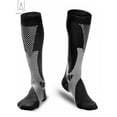 thumbnail image 4 of Gustave 2 Pairs Compression Socks for Men Women 20-30mmHg BEST Medical Sport Nursing Varicose knee high Socks Athletic Socks for Marathon,Soccer,Travel & Flight "Black,XXL", 4 of 10