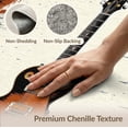 thumbnail image 6 of ODIKA Guitar Music Notes Vintage Rock Distressed Grunge Hip Border Stain Resistant Low Profile for Dorm Room, Small Living Apartment, 6 of 7