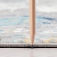 thumbnail image 4 of Contemporary 2x8 Area Rug (2'2'' x 7'3'') Abstract Blue, Gray Indoor Runner Easy to Clean, 4 of 9