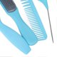 thumbnail image 4 of Hair Comb Set Four Types Multifunctional Hair Styling Brush Kit with Antislip Comfortable HandleBlue Boxed, 4 of 5
