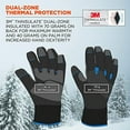 thumbnail image 3 of Ergodyne ProFlexÂ® 818WP Performance Thermal Waterproof Utility Gloves, Black, L, 3 of 3