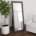 thumbnail image 2 of Windrose 28 x 67 Inch Tempered LED Standing Mirror Black, 2 of 20
