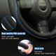 thumbnail image 2 of Funda para volante de coche antideslizante segura suave transpirable resistente engrosada completamente envolvente estilo deportivo NQ, 2 of 5