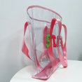 thumbnail image 2 of Bolso de mano de mujer de gran capacidad de PVC Fashionalbe para viajes de oficina (rosa), 2 of 8