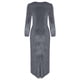 thumbnail image 5 of Vestidos para mujer Vestidos de otoño Moda Otoño Sólido Causal Cuello en V Manga larga Vestido a media pierna con botones Odeerbi  ODB-5, 5 of 8