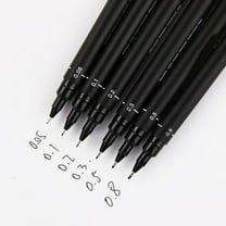 Black Pigment Liner Fineliner Waterproof Anime Comics Sketching Ink Drawing Pen Brown Plastic