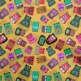 thumbnail image 1 of oneOone Velvet Gamboge Yellow Fabric Halloween Quilting Supplies Print Sewing Fabric By The Yard 58 Inch Wide, 1 of 4