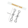 thumbnail image 2 of unbranded 10Ud Conectores De Aleacion Para Pulseras Y Collares Color Plata, 2 of 7