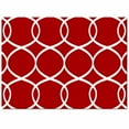 thumbnail image 2 of Area Rug 2'7''x5' Abstract Geometric White Line Red Texture Washable Area Rugs Non Shedding Floor Carpet Rubber Backing Non-Slip Indoor Mats for Living Room Bedroom Kitchen, 2 of 8