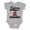 AC-Heather Grey, variant on Snowmobiling Future Snowmobiler Boys or Girls Baby Bodysuit