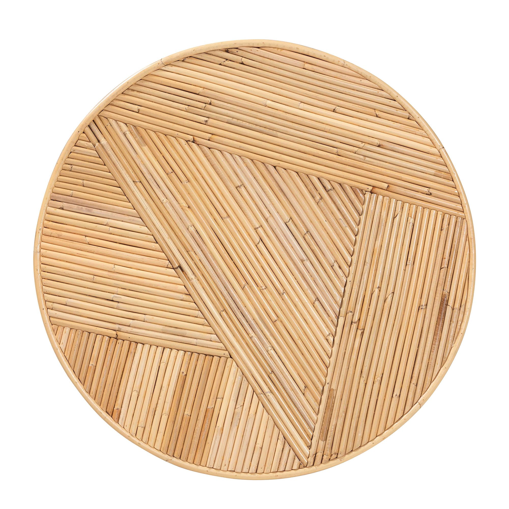 bali & pari Iryna Boho End Table, One Size, Light honey