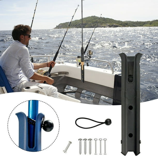 Soporte para caña de pescar con tornillos, soporte para caña de pescar para barco, soporte de pared para caña de pescar, kayak, remolque de pesca, nevera