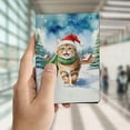 thumbnail image 4 of Hello Winter American Shorthair Frosty Morning Walk Welcome Snowy Christmas Travel Passport Wallet Cat Lover Kitten Owner Gifts PU Leather Passport Holder Cover - 02018, 4 of 5