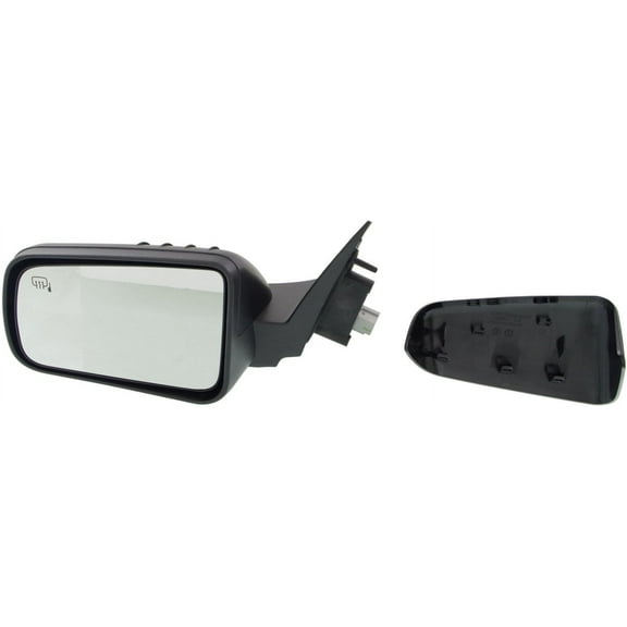 Mirror Compatible With 2008-2011 Ford Focus Left Driver Side Heated 1 Paintable and Textured Black Cap Kool-Vue