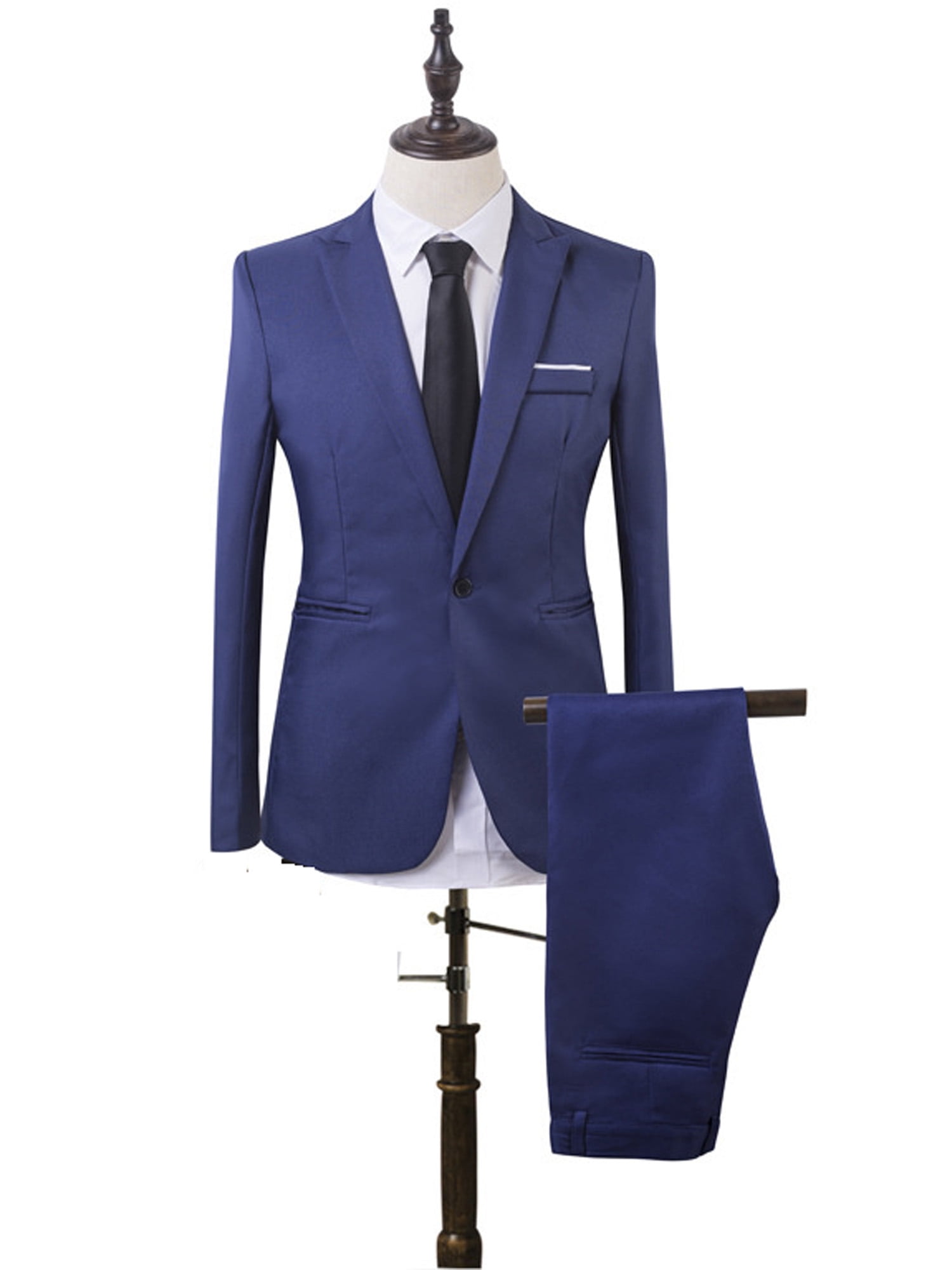 Wodstyle Men's Slim Fit Formal Business Tuxedos Suit Blaze Coat Pants Party Wedding Prom