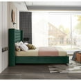 thumbnail image 6 of Aiden Green Velvet Full Bed-Color:Green Velvet,Style:Contemporary, 6 of 8