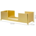 thumbnail image 5 of MyGift Tabletop Brass Tone Metal Commercial Folded Paper Towel Holder Dispenser Holder, 5 of 5