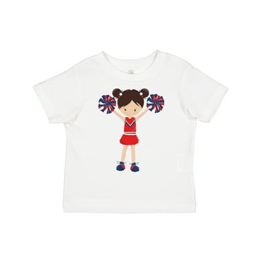 Inktastic Cheerleaders, Cheerleading, Cute Girl, Brown Hair Girls Toddler T-Shirt