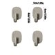 thumbnail image 3 of Gancho adhesivo de pared de alta resistencia - pack de 4, soporte de carga de 33 lb, sin taladro, para cocina, baño, puerta y azulejos - tinta, blanco, gris, amarillo, 3 of 6