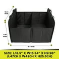 thumbnail image 6 of Auto Drive Car Hard-Sided Collapsible Trunk Organizer (Black), 6 of 8