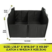 Auto Drive Car Hard-Sided Collapsible Trunk Organizer (Black)