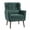 Blackish Green, variant on AISWORD Modern Accent Chair, Upholstered Armchair with Pillow, Fabric Single Sofa Chair with Lounge Seat and Wood Legs Accent Chair for Living Room Bedroom Small Spaces, Dark Blue