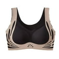 thumbnail image 4 of ALLLIST Women Bras Seamless Back Smoothing Push up Bralette Lifting Color Block Black T Shirt Women Lingerie Size M-3XL, 4 of 4