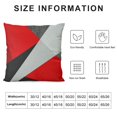 thumbnail image 5 of PHYHOO Red Black Gray Pillow Covers Geometric Cushion Covers for Kids Boys Girls,Simple Print Throw Pillow Covers Modern Geometry Bedroom Decor Cushion Cases, 5 of 5