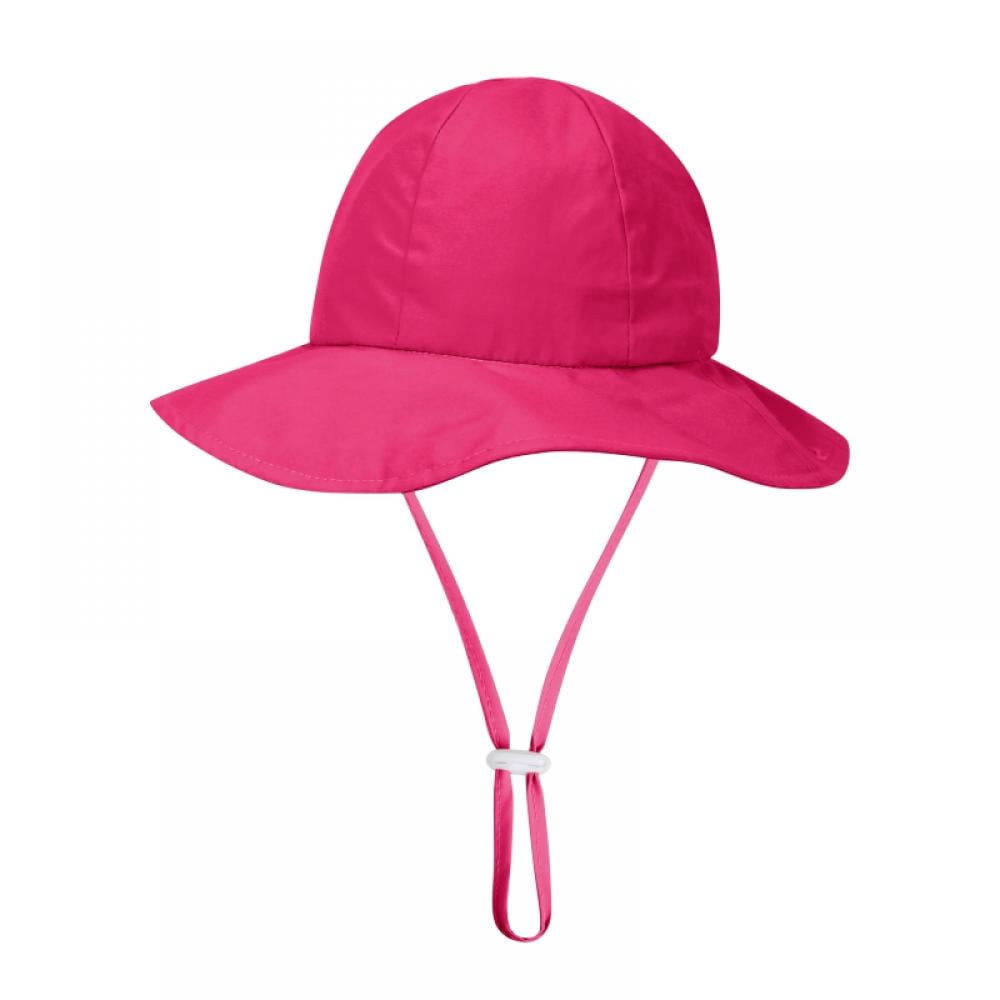 Superora Sun Hat Toddler Girls Beach Hat Baby Cartoon Flat Adjustable Cotton Blend 2 Way to Wear