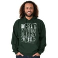 thumbnail image 5 of Michigan Pride Retro Distressed Logo Hoodie Sweatshirt Women Men Brisco Brands 2X, 5 of 6