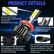 For Ford FOCUS 2012-2018 LED Headlight Bulbs,H1 High Beam+H11 Low Beam+H11 LED Fog Light Bulbs,6pcs