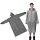 thumbnail image 5 of Poncho impermeable reutilizable de EVA mate para lluvia, impermeable para exteriores, para adultos (con puños elásticos, gris), 5 of 8