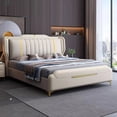 thumbnail image 4 of Royal Kids Double Bed Nordic King High End Bedroom Frame Double Bed Modern Sleeping Lit Deux Place Furniture For Bedroom My Lux Decor Round, 4 of 9
