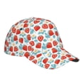 thumbnail image 3 of Daiia Strawberries print Baseball Cap Men Women Golf Dad Hat Adjustable Original Classic Low Profile Hat Unconstructed Plain Cap, 3 of 9