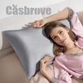 thumbnail image 3 of Fundas de almohada de seda Casbrove Mulberry Silk, suaves y transpirables, 3 of 7