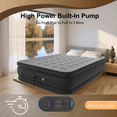 thumbnail image 5 of Full Air Mattress with Built-in Pump - 18" Extra Thick Inflatable Bed for Camping & Home,Gray,3-Min Self Inflating with Carrying Bag., 5 of 9