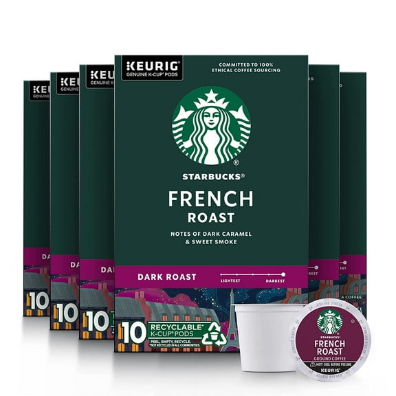 Starbucks French Roast, K-Cup For Keurig Brewers, 60 Count