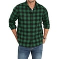 thumbnail image 3 of Iceglad Mens Flannel Plaid Shirts Long Sleeve Button Down Shirt Casual Shirts Work Shirts for Men, 3 of 9