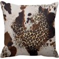 thumbnail image 3 of KAIYANG Fundas de almohada decorativas, 4 piezas, estampado de piel de vaca y leopardo, para decoración del hogar, 18 x 18 pulgadas, para sofá, sofá, fundas de almohada decorativas, 3 of 5