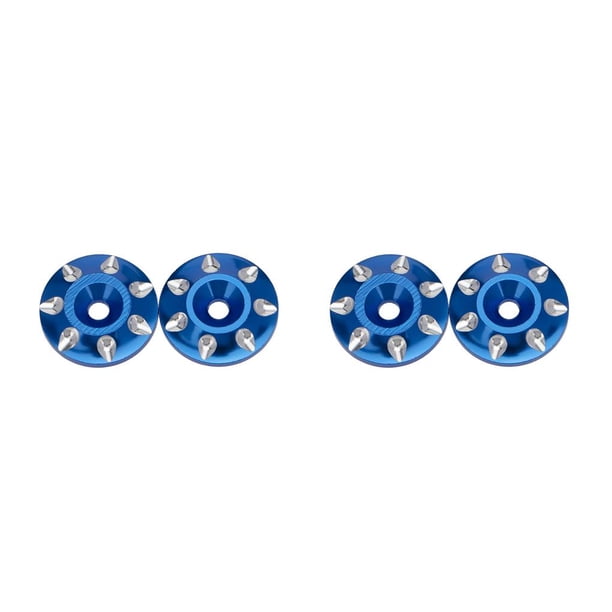 Vogacara 2 piezas 2X RC botones de ala trasera arandela protección trasera espaciador multiusos universal creativo juntas traseras azul oscuro Type2 NO2 Vogacara CBP208599