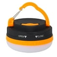 thumbnail image 2 of Camp Hanging Lamp, ABS Compact Tent Light Portable 5 Lighting Modes Waterproof  For Outdoor Battery Type Orange Round, 2 of 8