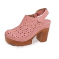 thumbnail image 6 of Bkhluea Women Cutout Platform Block Heel Sandals Comfortable Footwear For Party Daily Casual Outdoor Activities, 6 of 7