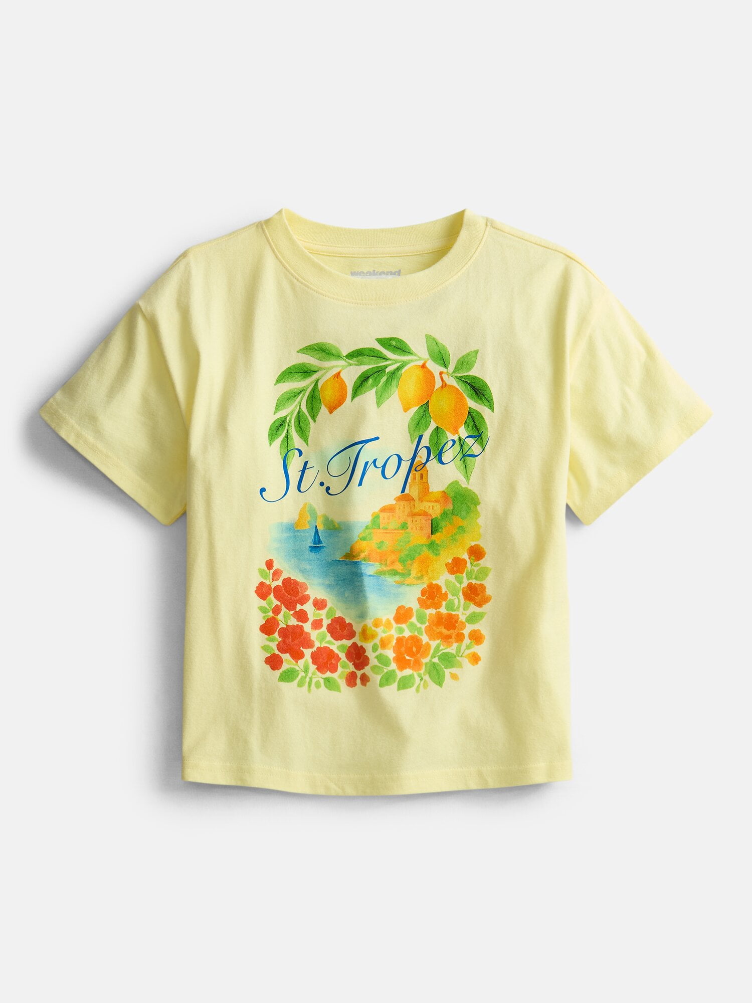 Weekend Academy Girls Graphic Cotton Tee with Short Sleeves, Sizes 4-18