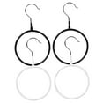 thumbnail image 5 of WHAMVOX 4pcs Scarf Hanger Round Ring Belt Hanger Rack Shawl Organizer for Closet, 5 of 8