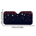 thumbnail image 4 of Sun Shade Windshield, Car Sun Shade Windshield Front Window Sunshade Block Uv Rays Protect Your Car Windshield Sun Shade Portable Easy to Install for Most Cars Suv Truck,27*57", E, 4 of 5