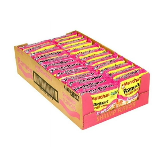 Maruchan Noodle Soup, Shrimp, 3 oz, Quantity of 24